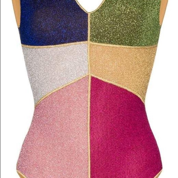 Osea Lumière Patchwork Shimmer Swimsuit Plus Sizes - Picture 6 of 9